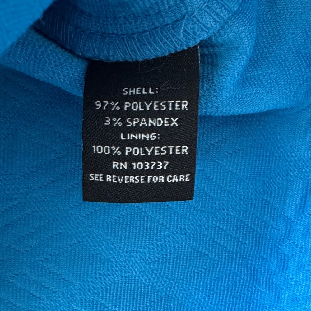 Donna Morgan Vibrant Blue Cap Sleeve Dress - Picture 3 of 5